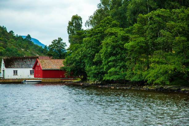 istock Colorful mountain scenes in Norway. 1386862970
