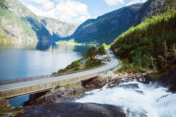 istock Colorful mountain scenes in Norway. 1386863091