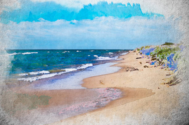 istock Ludington Beach Trail, Ludington State Park 1386877240