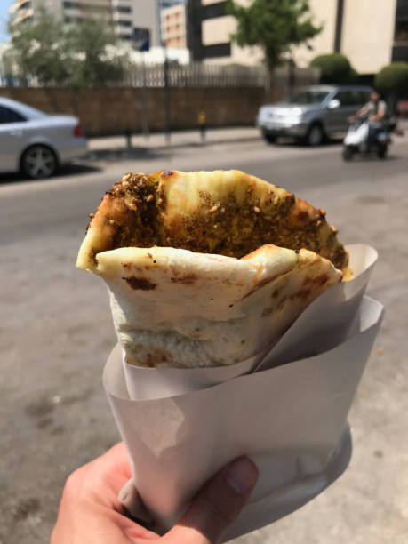istock Mankousheh, a Lebanese Breakfast Food. 1386879062