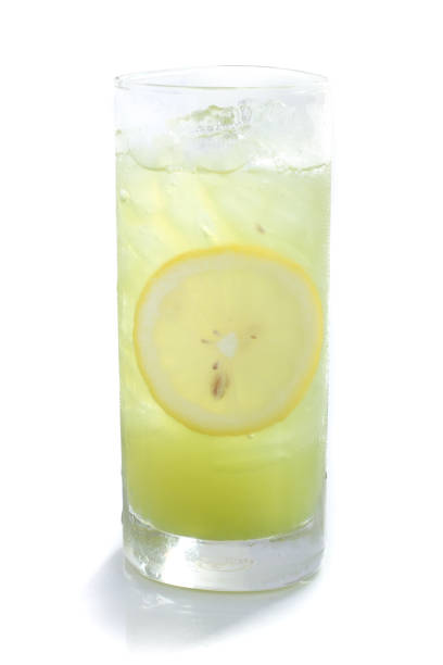 lemon ice soda stock photo