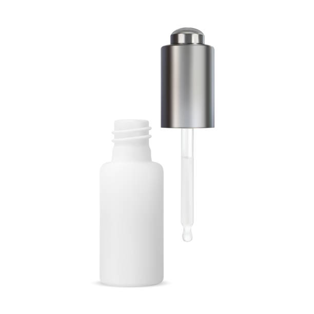 istock Dropper bottle. Cosmetic oil eyedropper bottle mockup 1386884313