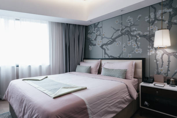 istock home and hotel bedroom interior. 1386889116