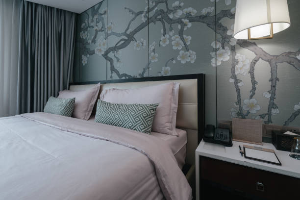 istock home and hotel bedroom interior. 1386889744