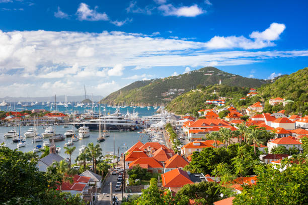 istock Gustavia, St. Barths Town Skyline 1386897487