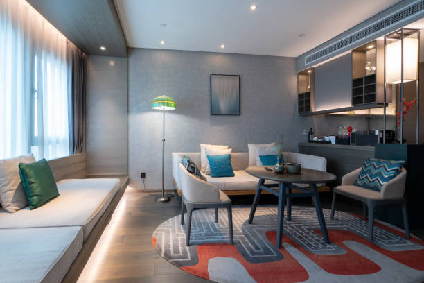 istock Modern style living room interior. 1386900291