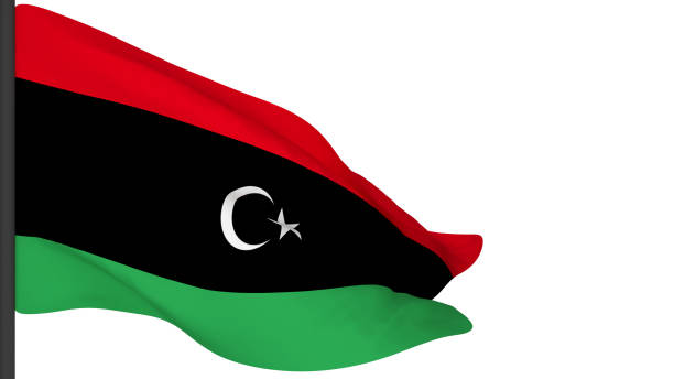 istock national flag background image,wind blowing flags,3d rendering,Flag of Libya 1386900478