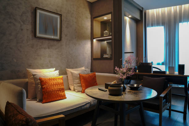 istock Modern style living room interior. 1386901814