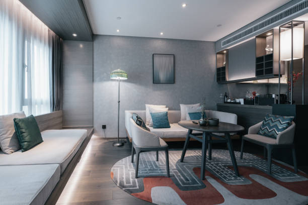 istock Modern style living room interior. 1386902043