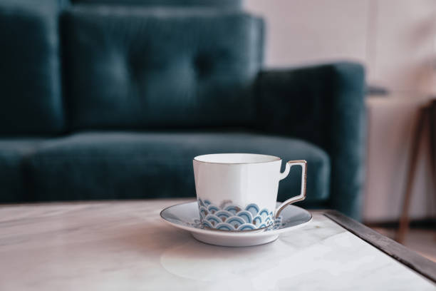 istock luxury bedroom with cup of coffee. 1386902209