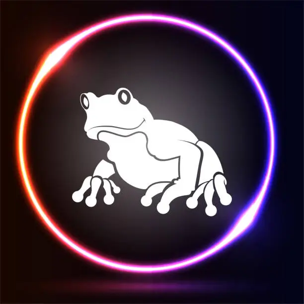 Vector illustration of Frog icon