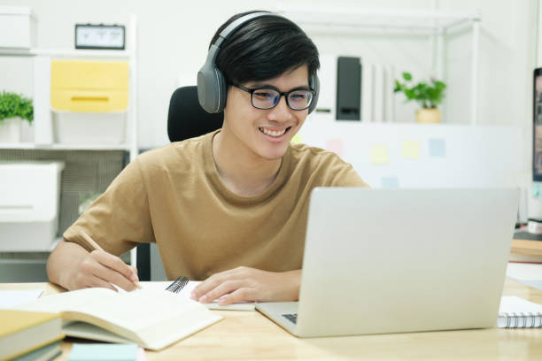 istock Online connection for online education and online working. 1386905605