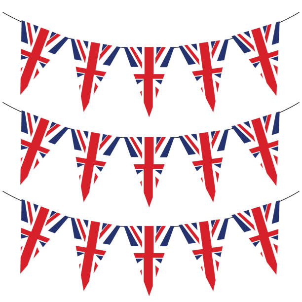 ilustrações, clipart, desenhos animados e ícones de bunting real - jubilee