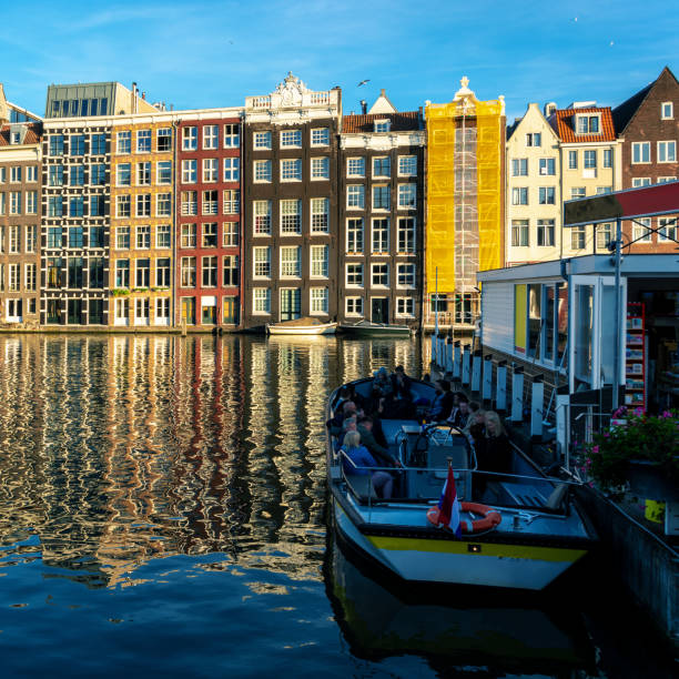 amsterdam city landscape river side
