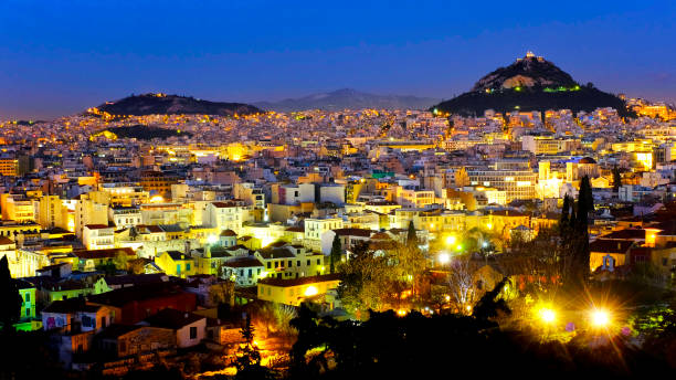 istock Athens and Mount Lycabettus 1386918389