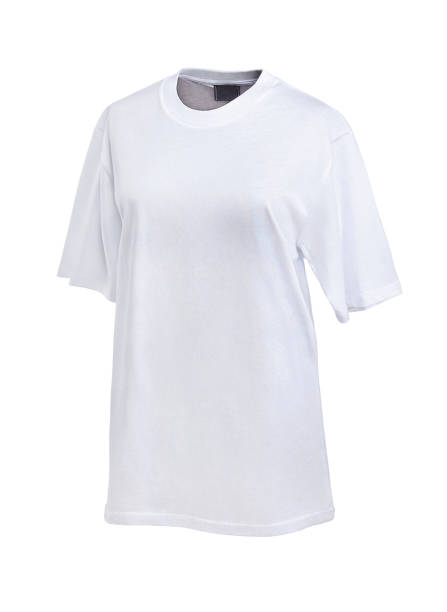 istock Blank White T-Shirt isolated on white background 1386919754