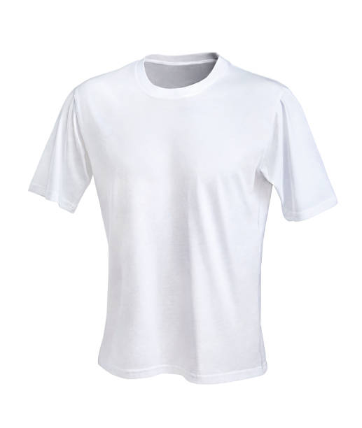 istock Blank White T-Shirt isolated on white background 1386919776
