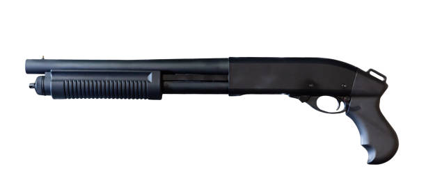 istock Shotgun isolated over white background 1386927217