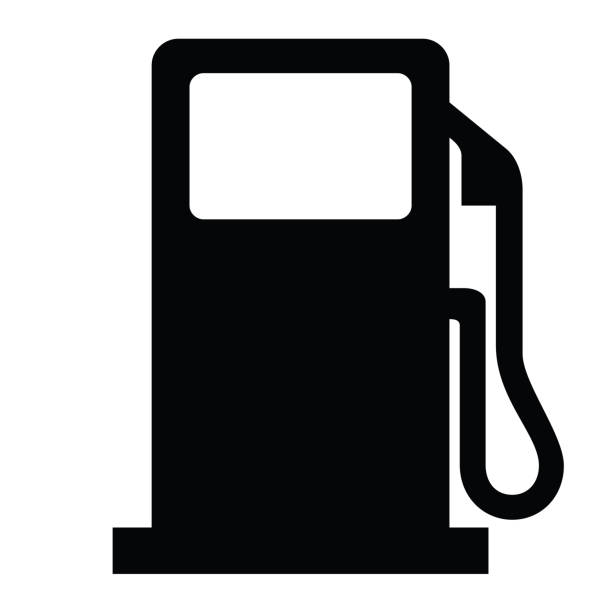 ガソリンスタンドまたはガスポンプのアイコン - 燃料ポンプ点のイラスト素材／クリップアート素材／マンガ素材／アイコン素材