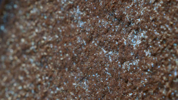 istock Extreme close up on shiny golden eyeshadow. Studio shot 1386928705