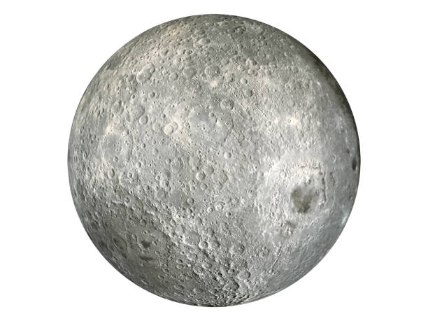 istock Earth's Full Moon Against a White Background 1386931907
