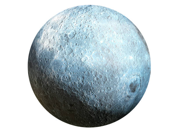 istock Earth's Full Moon Against a White Background 1386932080