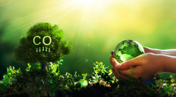 istock Reduce CO2 emissions to maintain a clean and ecologic friendly environment. Renewable energy-based green businesses can limit climate change and global warming. 1386938273