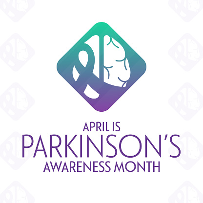 April is Parkinsonâs Awareness Month. Vector illustration. Holiday poster