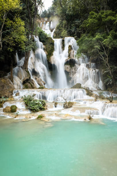 flaga laosu - waterfall water nature zen like zdjęcia i obrazy z banku zdjęć