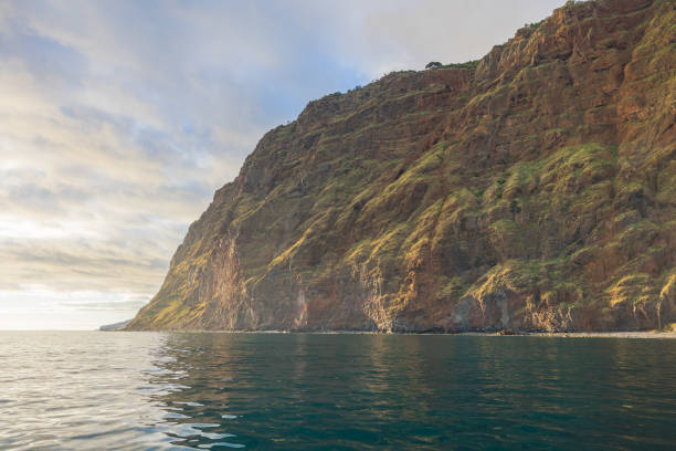 The rocky coast of the east end of Madeira on a beautiful sunny day.