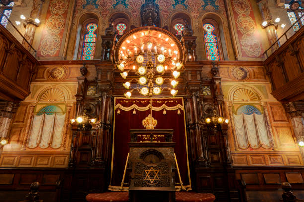 Eldridge Street Synagogue, Lower East Side, Manhattan, New York stock photo