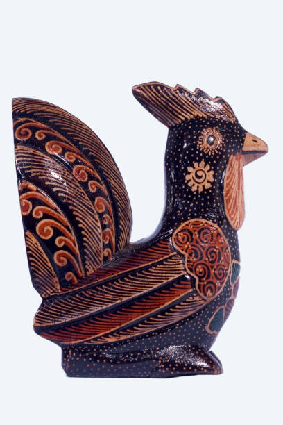 istock Batik on wood resembles a chicken as an interior decoration 1386960341