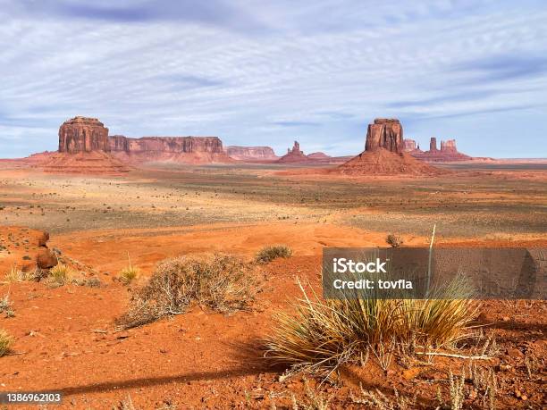 Monument Valley Stock Photo - Download Image Now - Desert Area, Arizona, Autumn