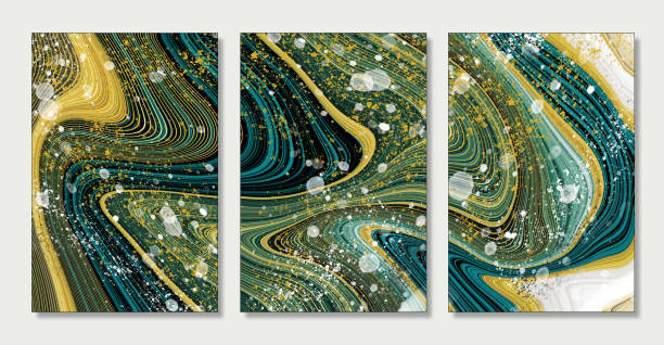 istock 3d fluid wallpaper for wall frames. golden and gray marble background
resin geode and abstract art, functional art, like watercolor geode painting 1386974931