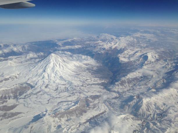 Over the Karakoram From a flight between Narita and Dubai. karakoram range stock pictures, royalty-free photos & images