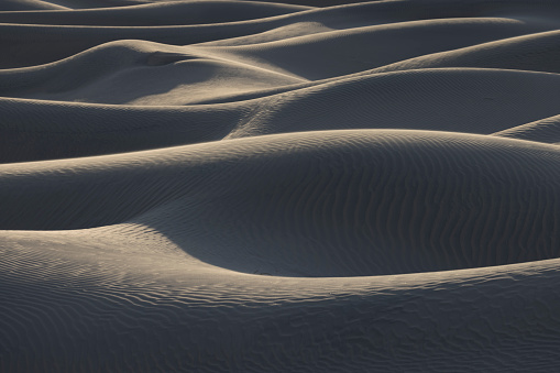 The Mesquite Flat sand dunes are a popular area for photography.