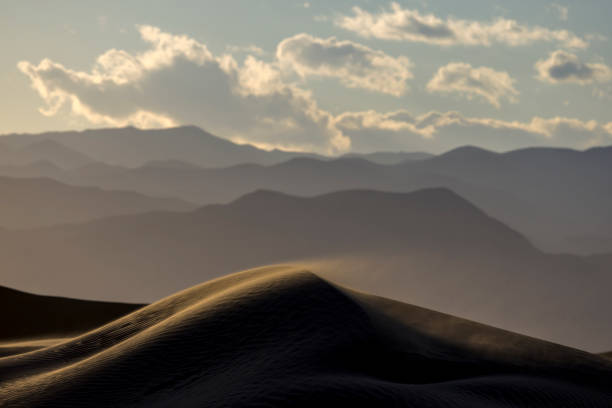 Death valley sand dunes landscape.