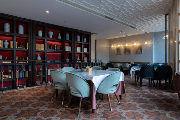 istock Restaurant interior, part of hotel 1386986060