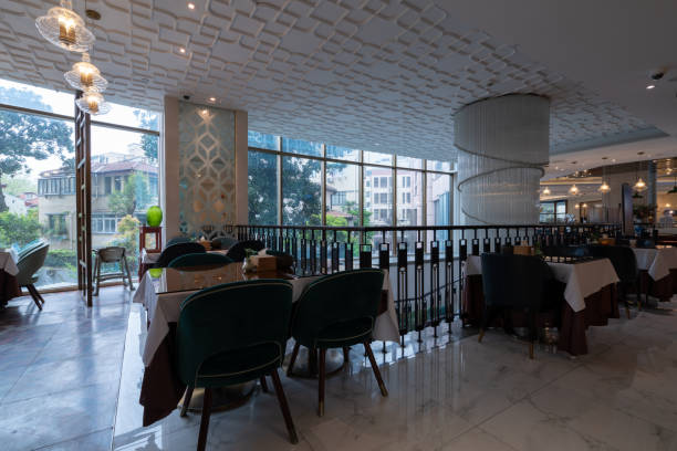 istock Restaurant interior, part of hotel 1386986245