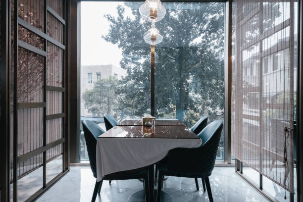 istock Restaurant interior, part of hotel 1386986969