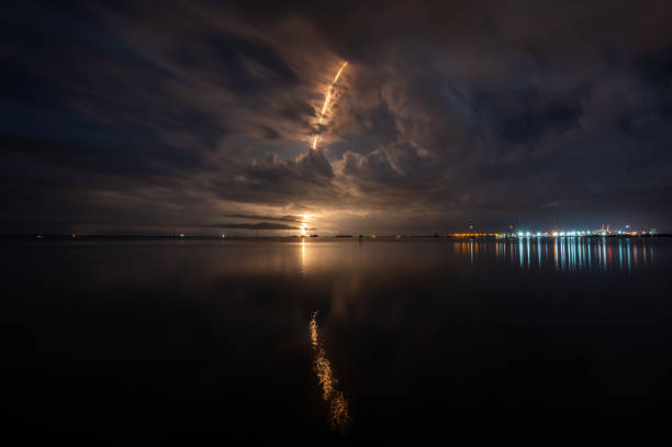 SpaceX launches a batch of Starlink satellites into orbit from SLC-40 at the Cape Canaveral Space Force Station in Florida.