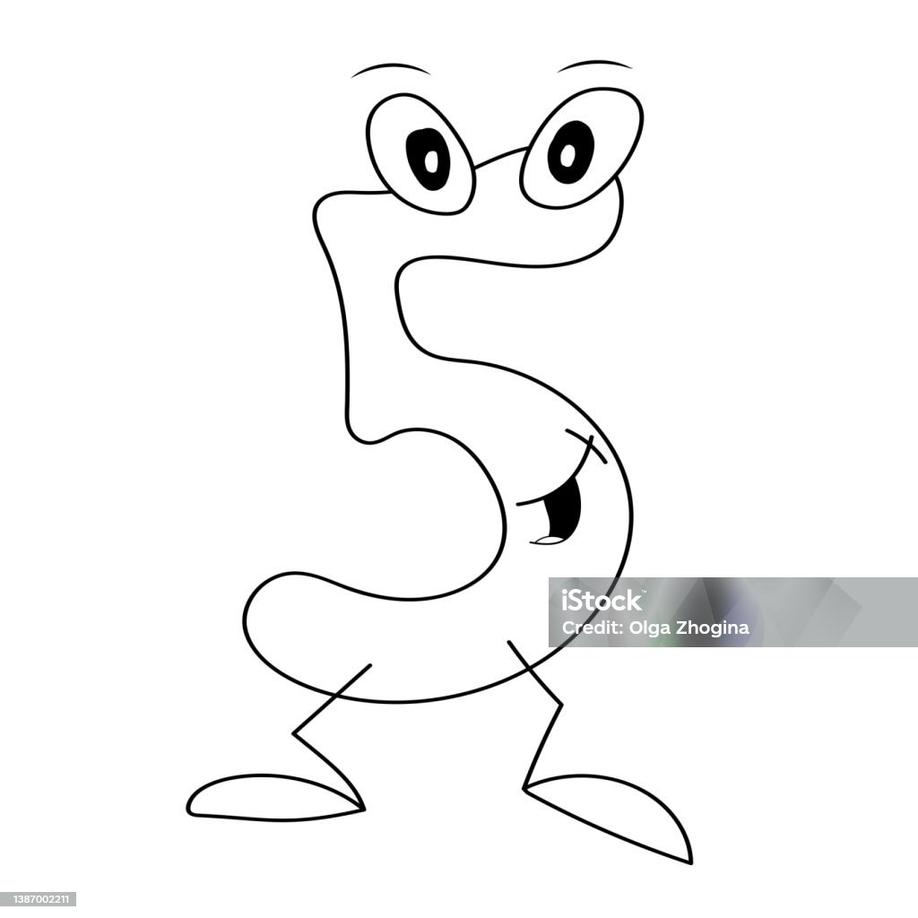 Ilustración de Dibujos Animados Número Cinco Números Divertidos Para Colorear El Diseño De Los Niños Material Visual Números De Dibujos Animados Con Ojos De Personaje y más Vectores Libres de Derechos de Ilustración de Dibujos Animados Número Cinco Números Divertidos Para Colorear El Diseño De Los Niños Material Visual Números De Dibujos Animados Con Ojos De Personaje y más Vectores Libres de Derechos de