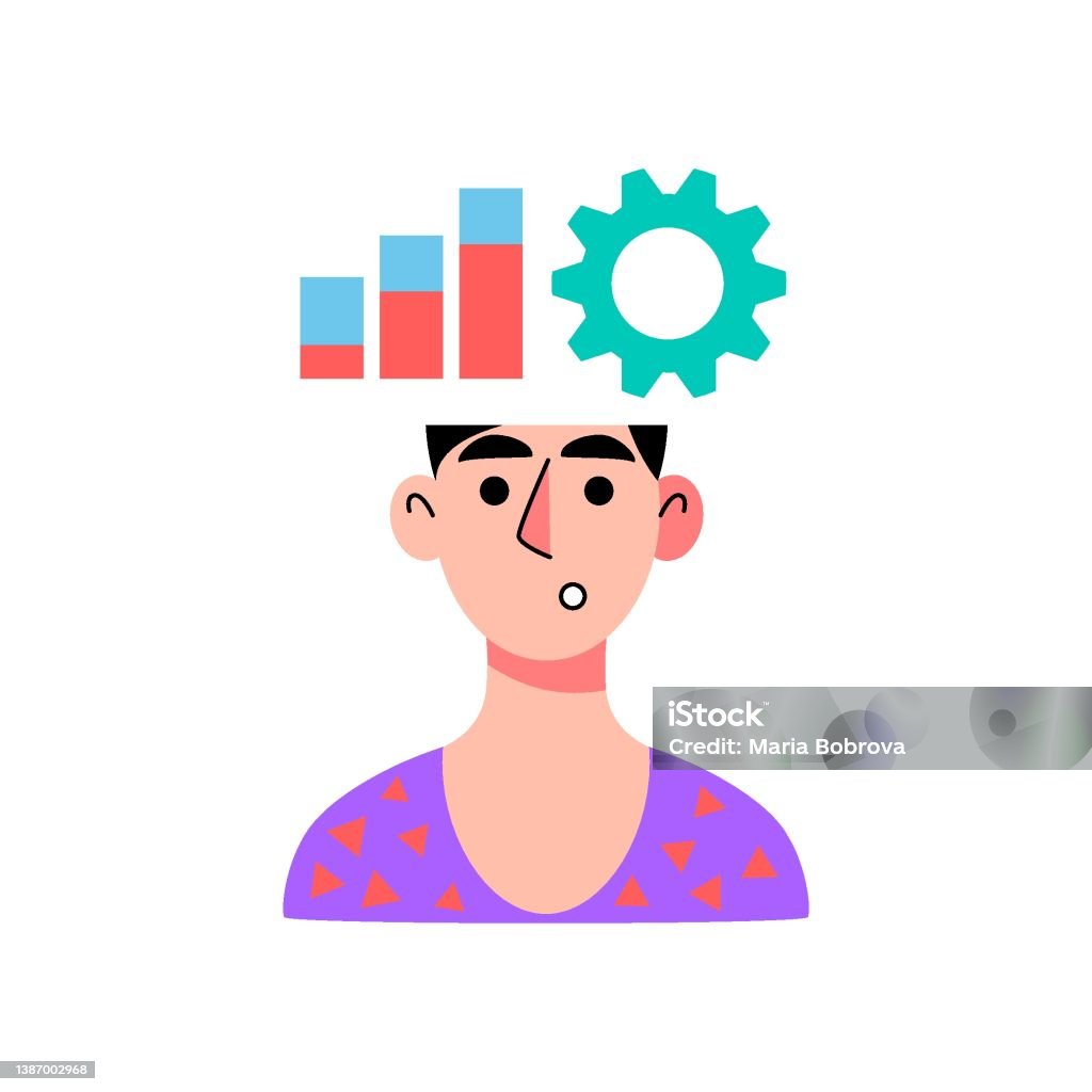 Wthinking Thinking Process Stock Illustration - Download Image Now - Abstract ...
