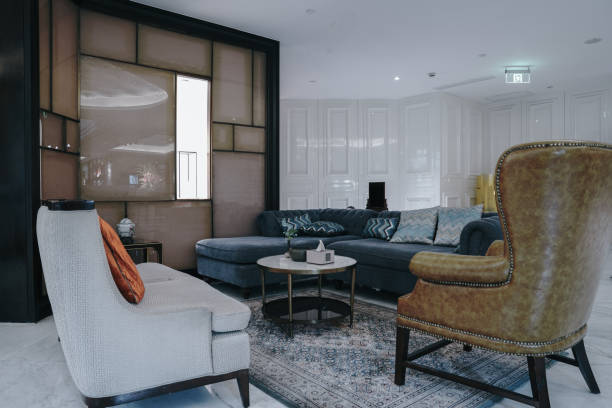 istock Part of Hotel elegant lobby interior. 1387003208