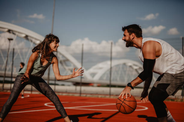 istock Couple enjoying sport activity 1387006879