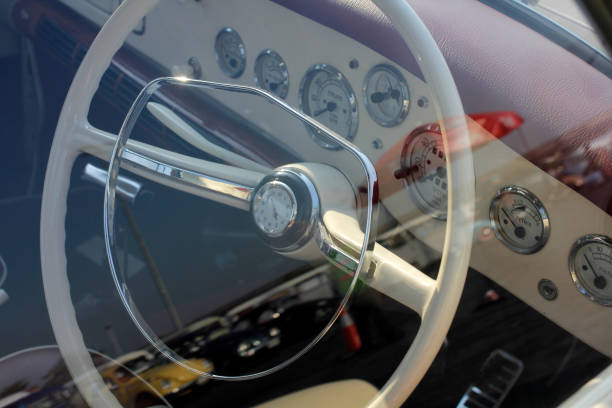 istock Background of vintage steering wheel 1387007923