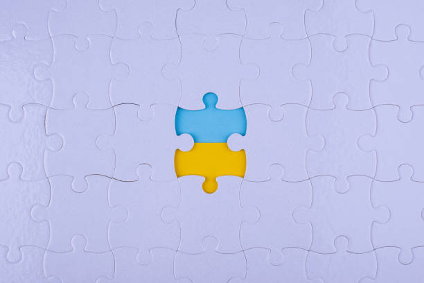 istock Stop war in Ukraine concept with flag colors 1387013395