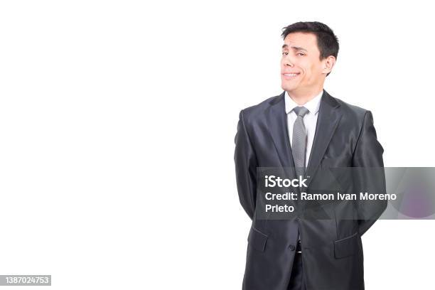 Arrogant Man In Elegant Suit In Studio Stock Photo - Download Image Now - Arrogance, Men, Suit