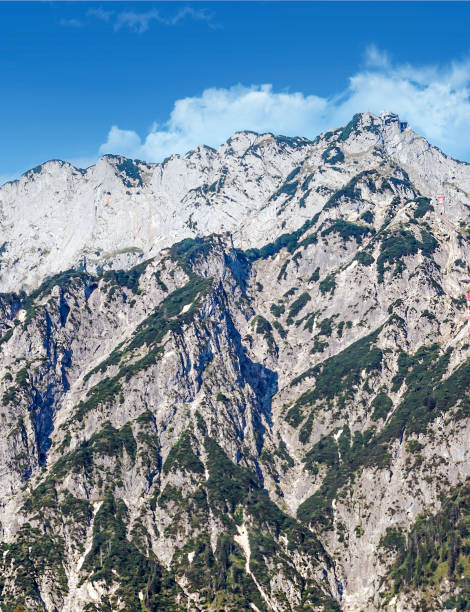 montagnes dans les alpes autrichiennes - ziller photos et images de collection