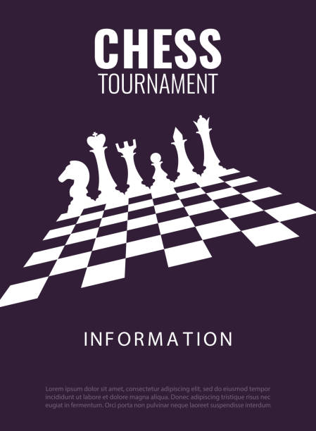 Xadrez xeque-mate torneio jogo conceito ilustração de design